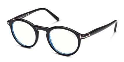 Tom Ford TF5979-B Shiny Black glasses - Shiny Black - Angle View