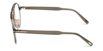 Tom Ford TF5981-B Green, Clear glasses - Green / Clear - Side View