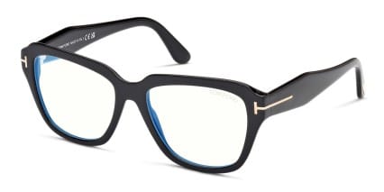 Tom Ford TF5988-B Shiny Black glasses - Shiny Black - Angle View