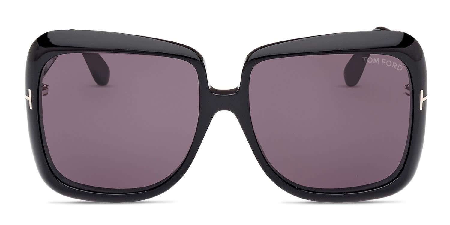 Tom Ford TF1156 Lorelai Shiny Black glasses - Shiny Black - Frontal View