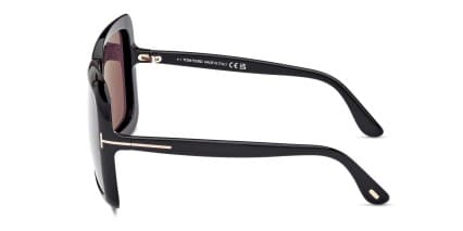 Tom Ford TF1156 Lorelai Shiny Black glasses - Shiny Black - Side View