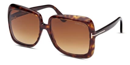 Tom Ford TF1156 Lorelai Tortoise glasses - Tortoise - Angle View