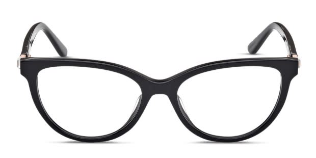 Guess GU50195 Shiny Black Prescription Eyeglasses