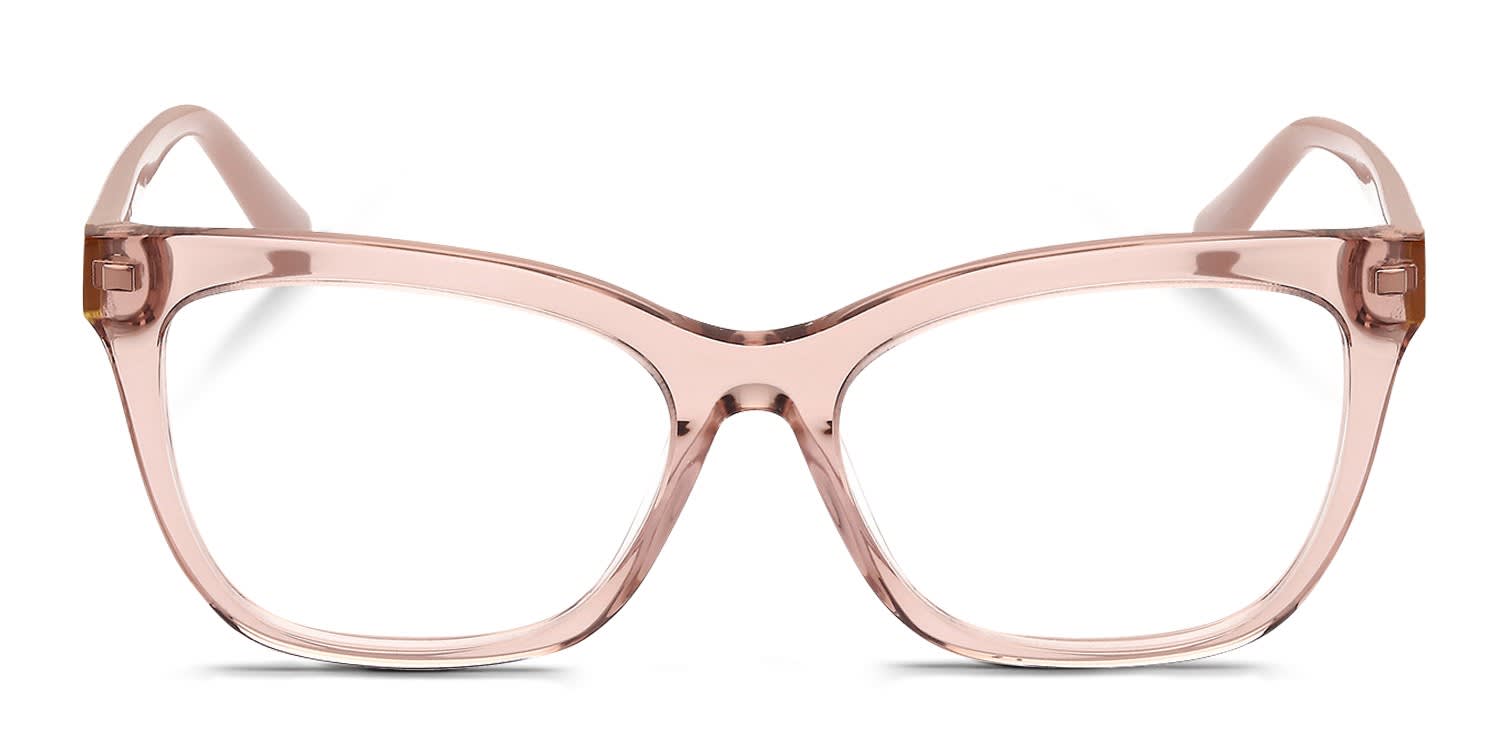 Guess GU50172 Beige, Clear glasses - Beige / Clear - Frontal View