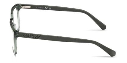 Guess GU50187 Green, Clear glasses - Green / Clear - Side View