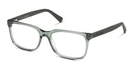 Guess GU50187 Green, Clear glasses - Green / Clear - Angle View