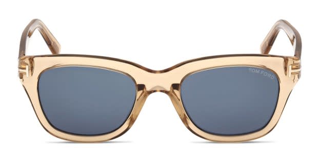 Tom Ford TF0237 Snowdon Brown, Clear Prescription Sunglasses