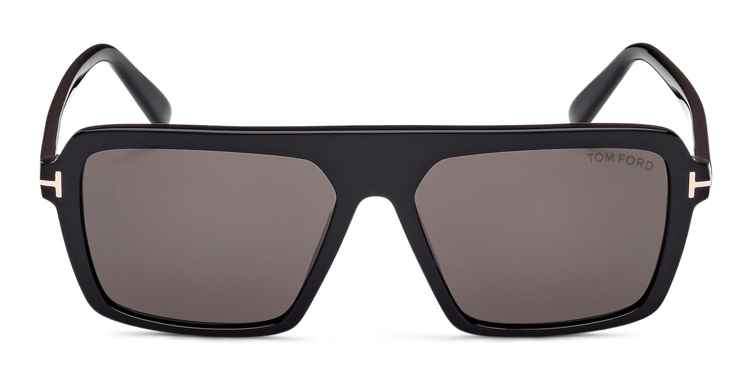 Tom Ford TF1176 Vincent Shiny Black glasses - Shiny Black - Frontal View