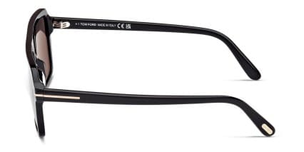 Tom Ford TF1176 Vincent Shiny Black glasses - Shiny Black - Side View