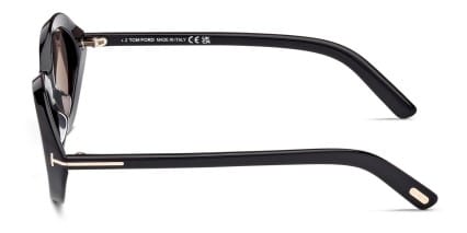 Tom Ford TF1186 Carmen Shiny Black glasses - Shiny Black - Side View