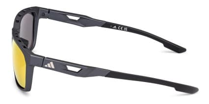 Adidas SP0101 Gray, Black glasses - Gray / Black - Side View
