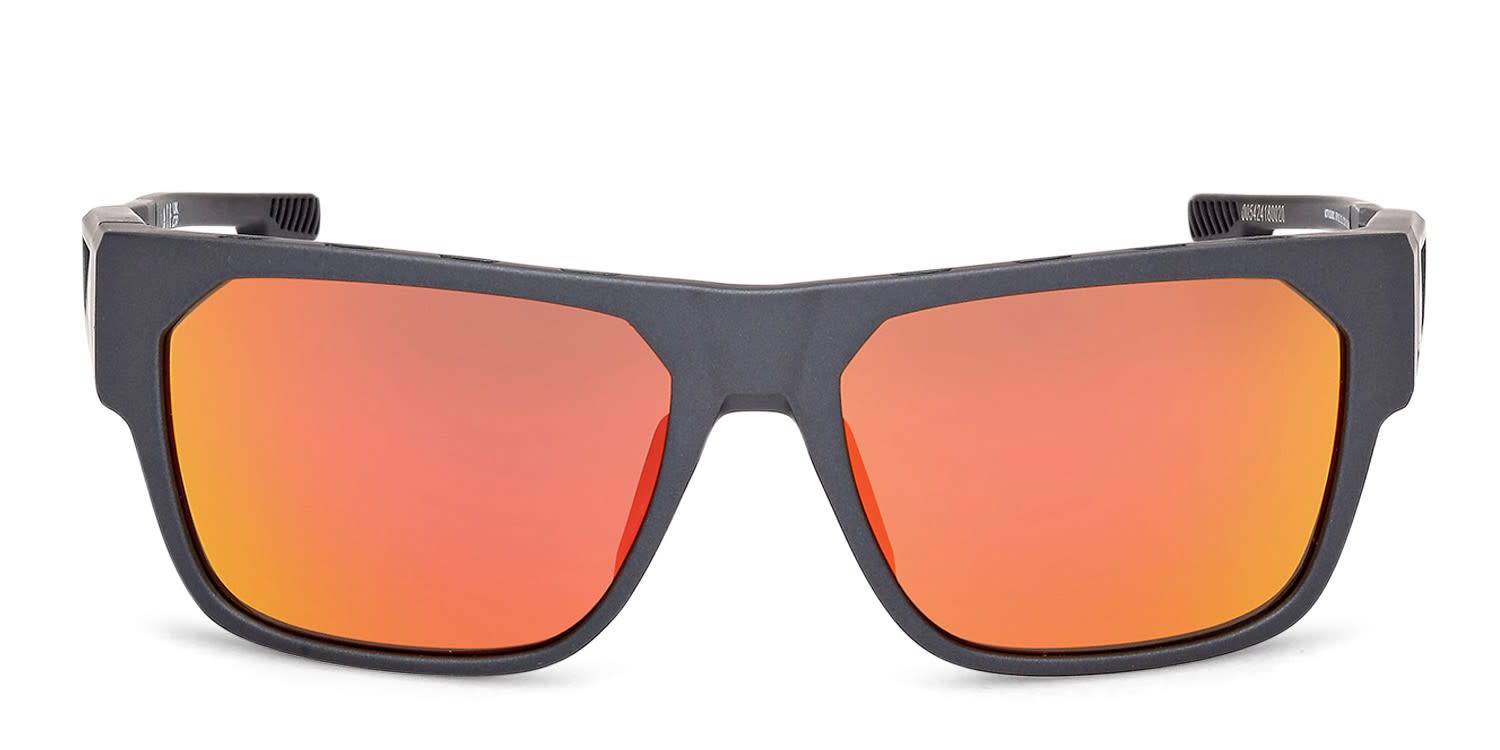 Adidas SP0102 Gray, Black glasses - Gray / Black - Frontal View