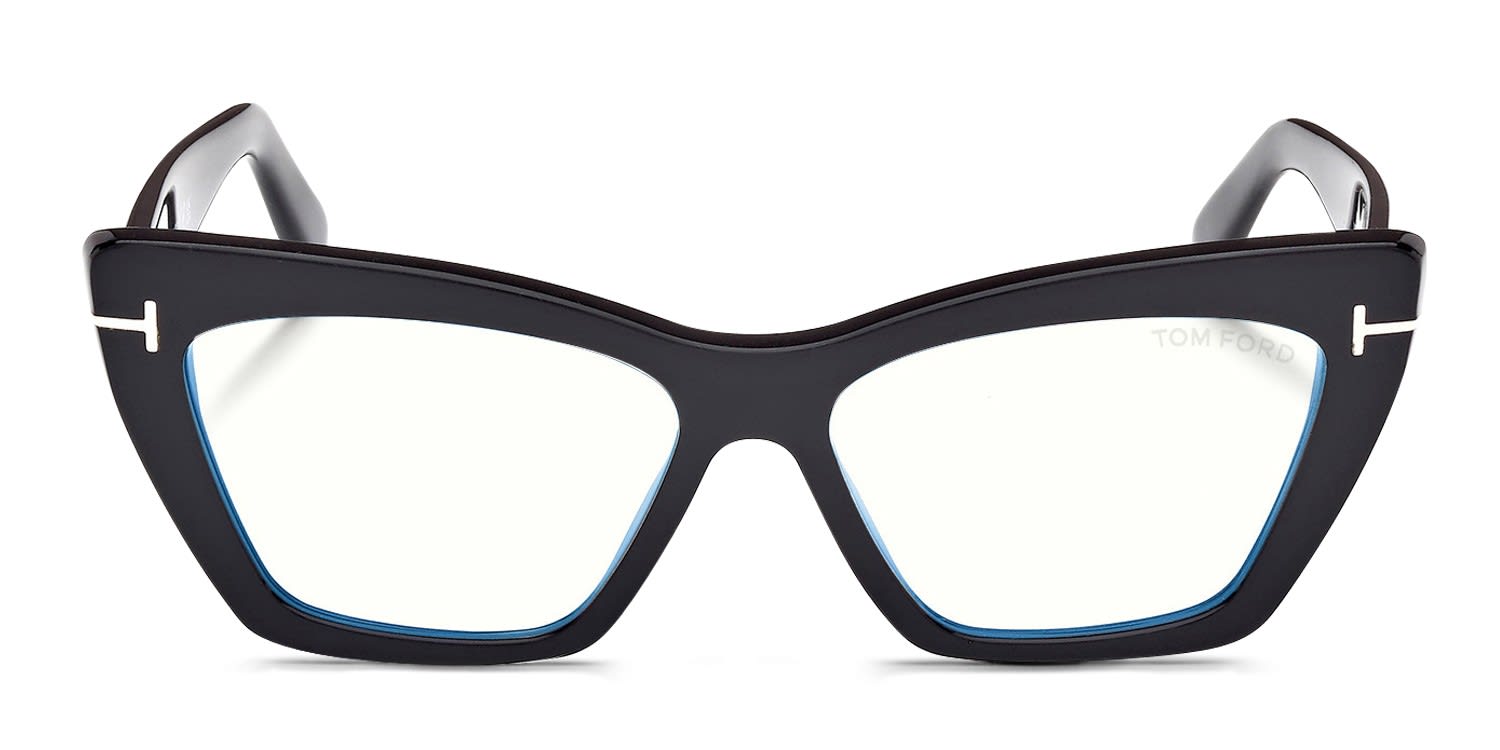 Tom Ford TF6026-B Shiny Black glasses - Shiny Black - Frontal View