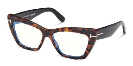 Tom Ford TF6026-B Tortoise glasses - Tortoise - Angle View