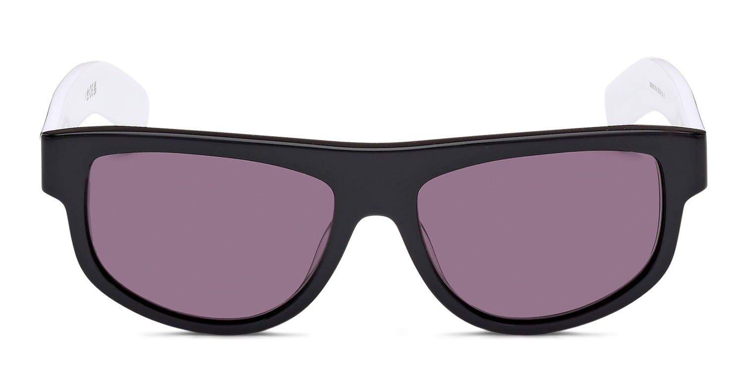 Lacoste L848S black frame with smoke lenses. Lenses provide 100