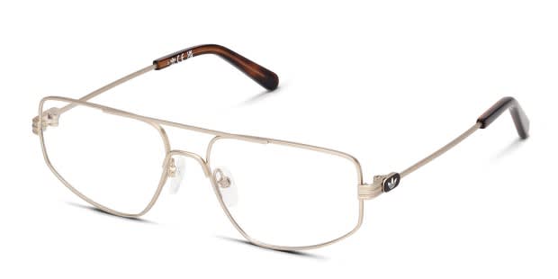 メガネ Adidas Eyeglasses OR5051F 032 Round Gold l Asian Fit Adidas OR5106 Gold Prescription Eyeglasses