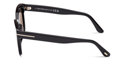 Tom Ford TF1216 Haylay Shiny Black glasses - Shiny Black - Side View