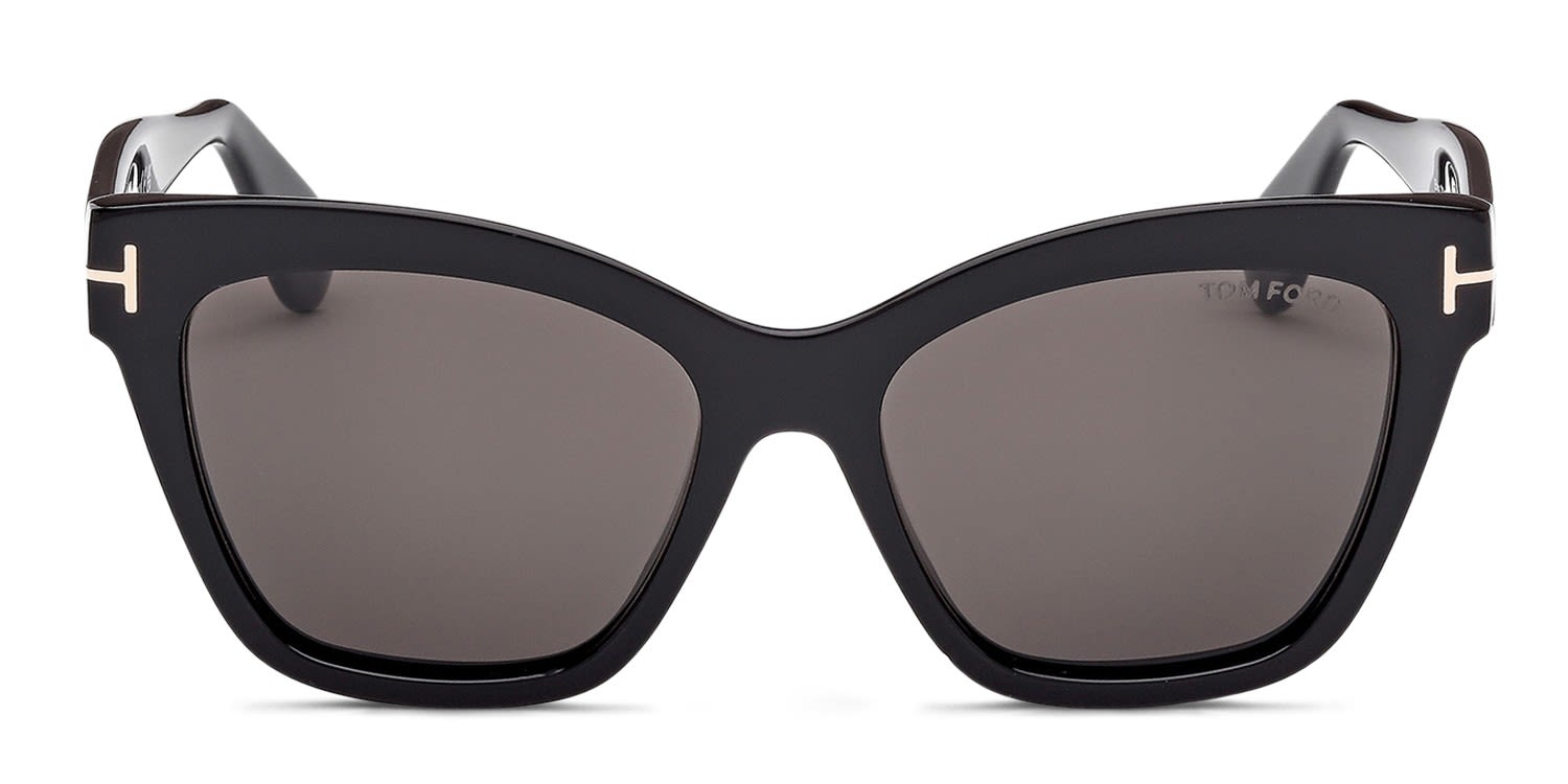 Tom Ford TF1217 Elvira Shiny Black glasses - Shiny Black - Frontal View