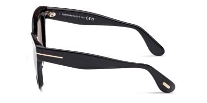 Tom Ford TF1217 Elvira Shiny Black glasses - Shiny Black - Side View