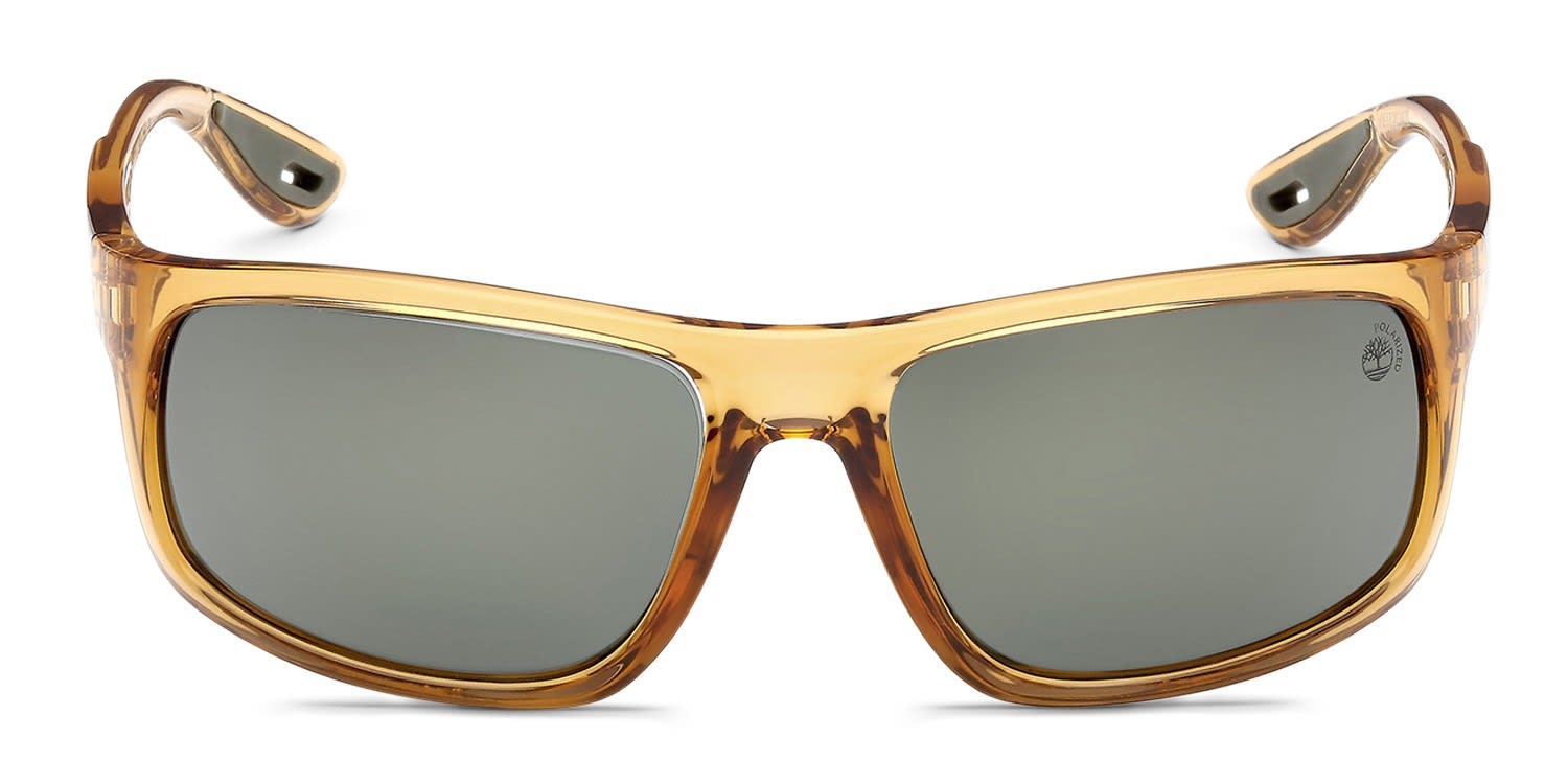 Timberland TB00034 Yellow, Clear glasses - Yellow / Clear - Frontal View