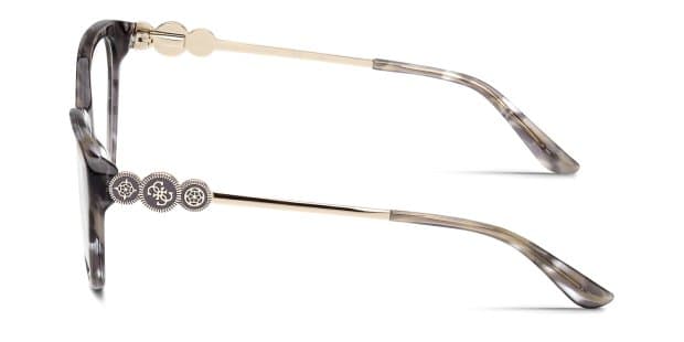 Guess GU50230 Gray, Tortoise Prescription Eyeglasses display picture 1