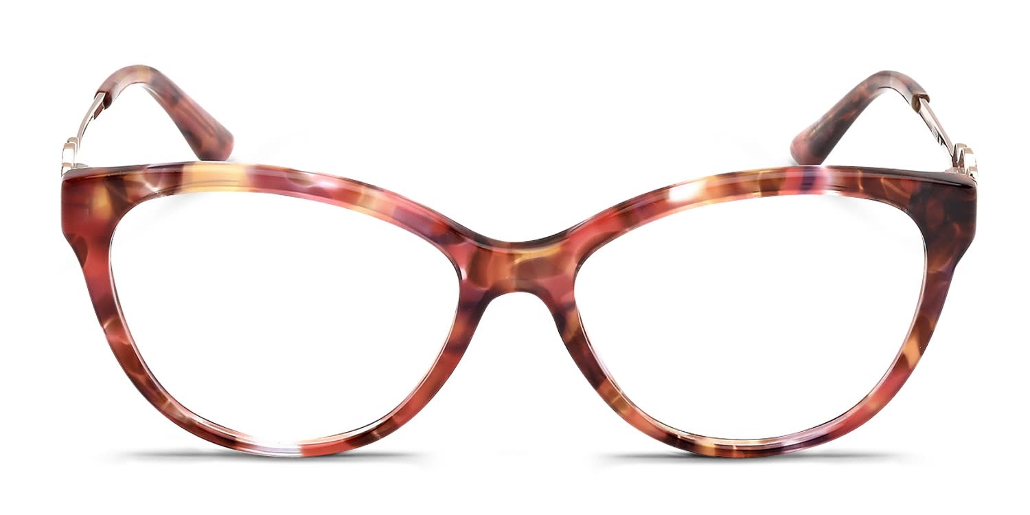 Guess GU50230 Tortoise, Red glasses - Tortoise / Red - Frontal View