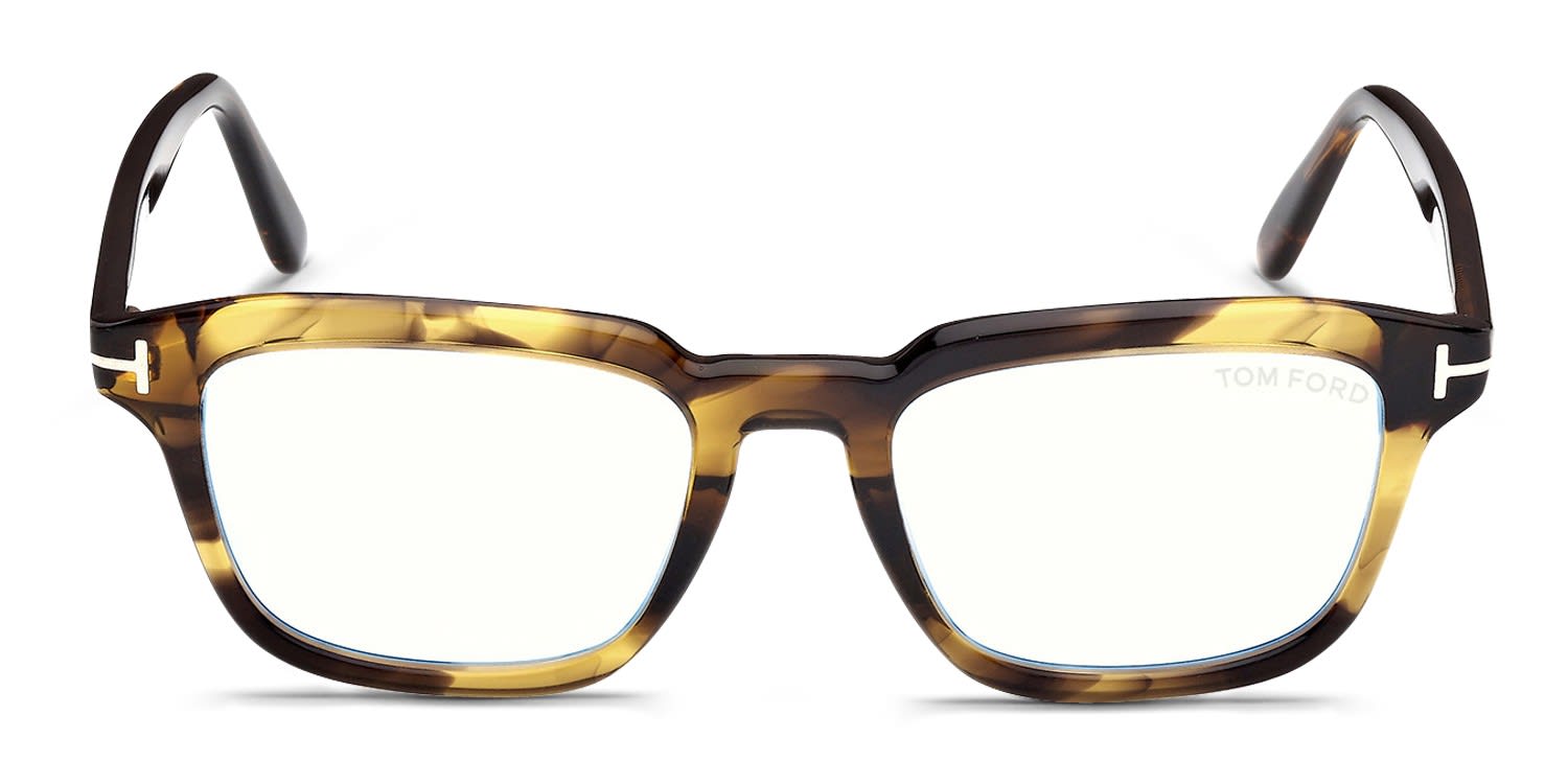 Tom Ford TF6032-B Tortoise, Yellow Prescription Eyeglasses