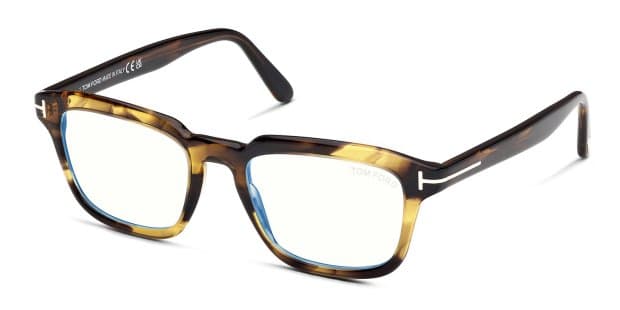 Tom Ford TF6032-B Tortoise, Yellow Prescription Eyeglasses