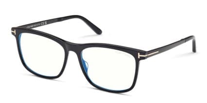 Tom Ford TF6038-B Shiny Black glasses - Shiny Black - Angle View
