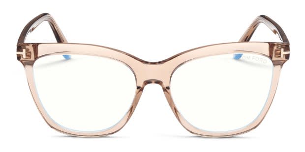 Tom Ford TF6042-B Brown, Clear Prescription Eyeglasses display picture 1