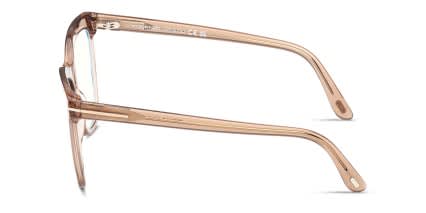 Tom Ford TF6042-B Brown, Clear glasses - Brown / Clear - Side View