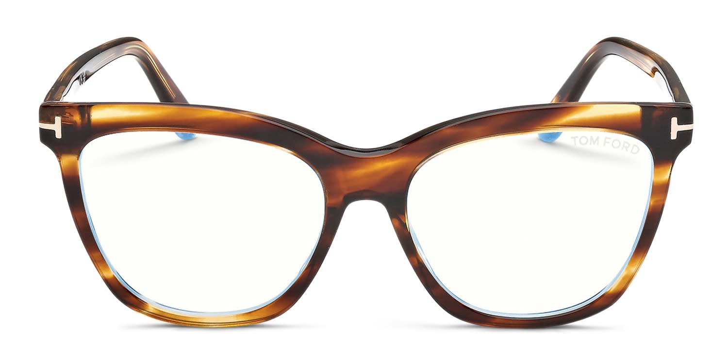 Tom Ford TF6042-B Tortoise, Yellow glasses - Tortoise / Yellow - Frontal View