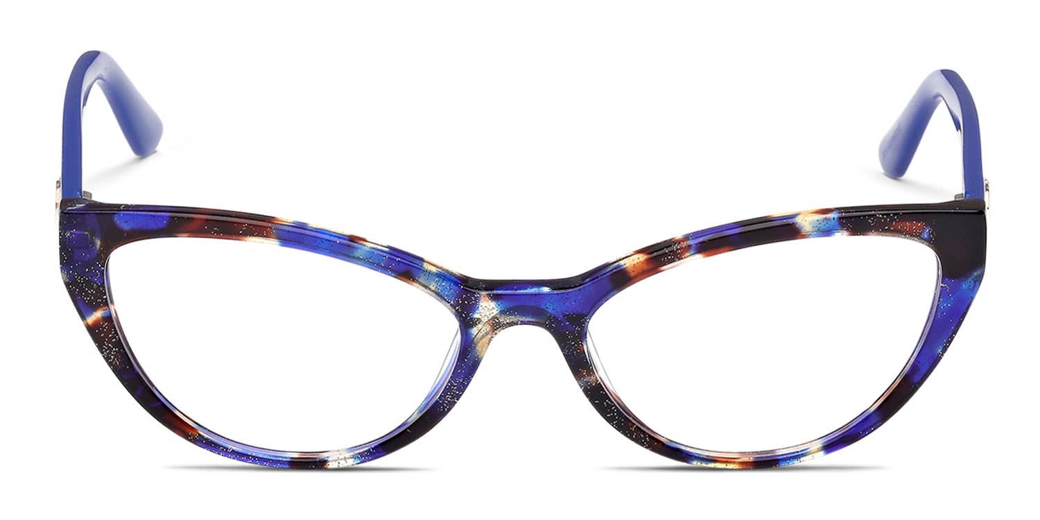 Guess GU50236 Tortoise, Blue glasses - Tortoise / Blue - Frontal View