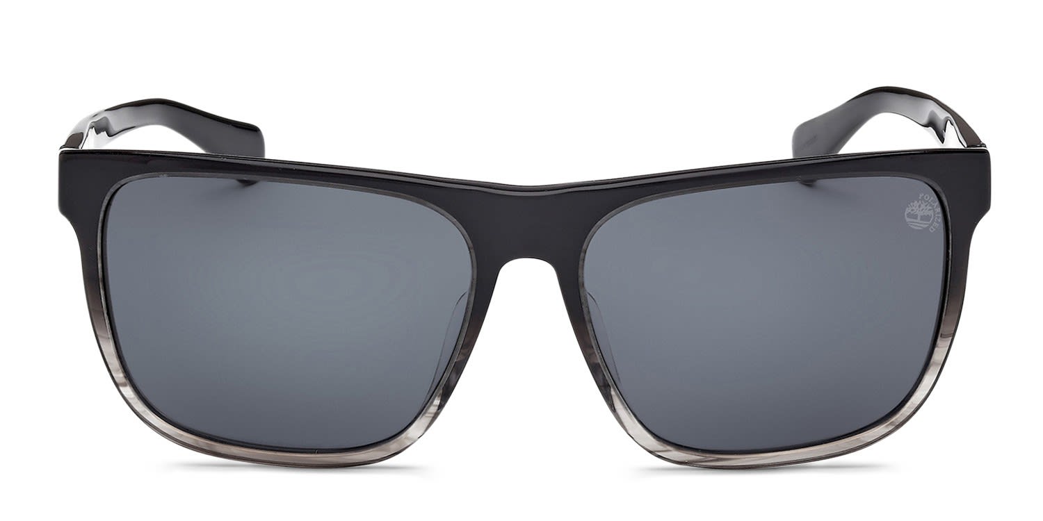 Timberland TB00054-H Gray, Clear glasses - Gray / Clear - Frontal View
