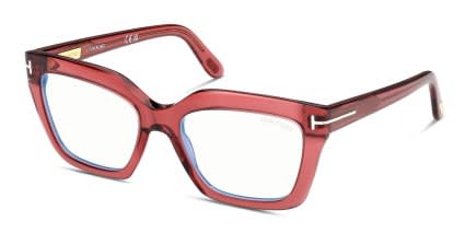 Tom Ford FT6093-B Red glasses - Red - Angle View