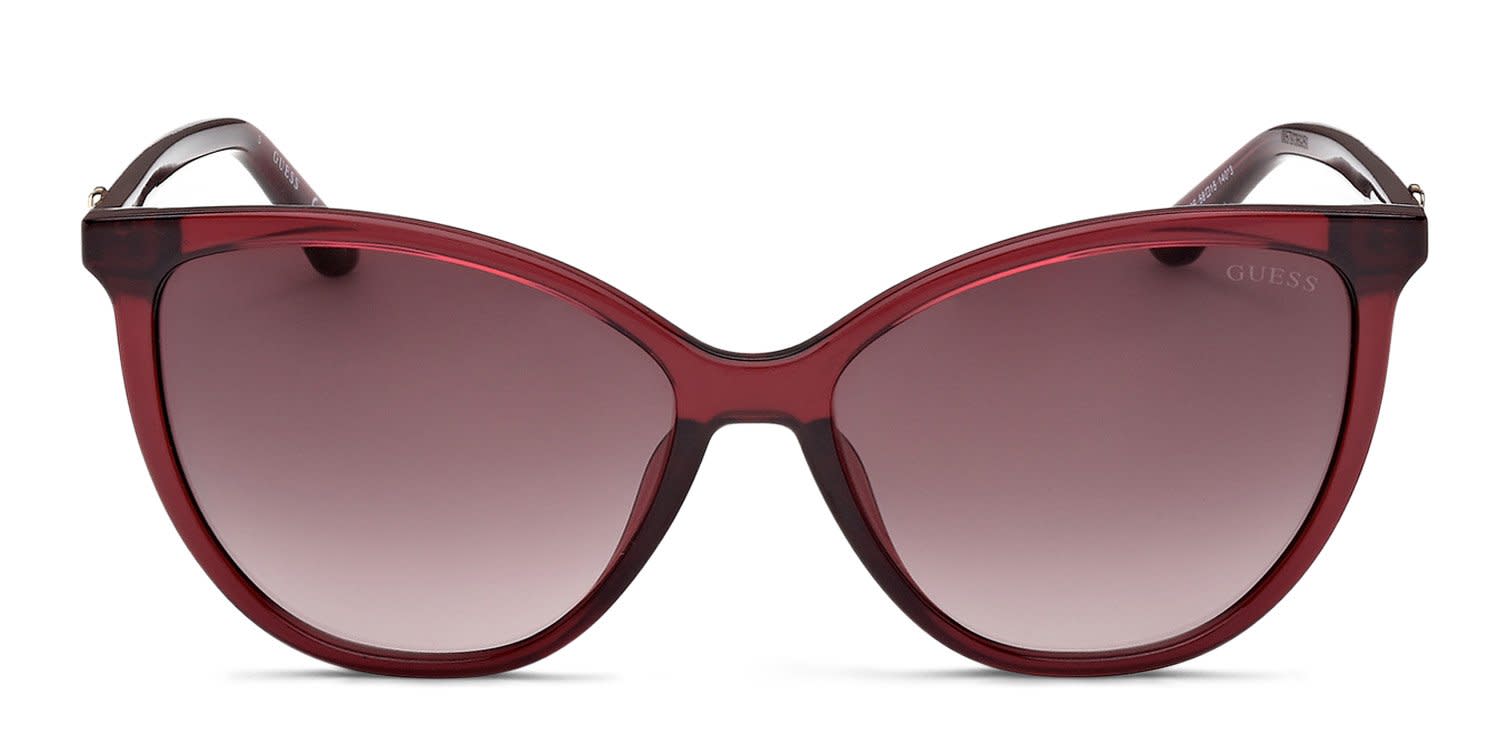 Guess GU00256 Red, Brown glasses - Red / Brown - Frontal View