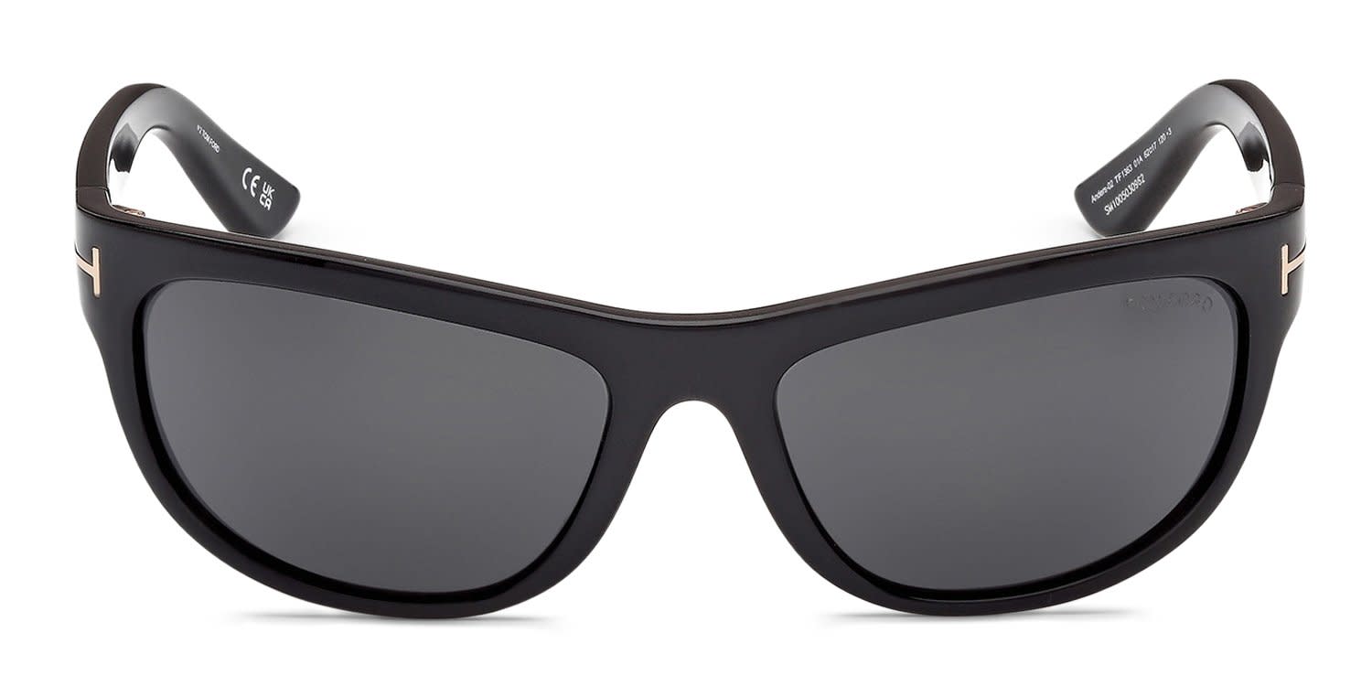 Tom Ford FT1363 Black, Gray glasses - Black / Gray - Frontal View