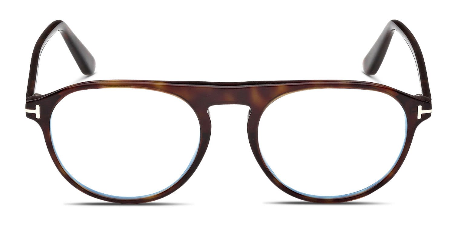 Tom Ford TF5556-B Tortoise/Yellow Eyeglasses | Includes FREE Rx Lenses