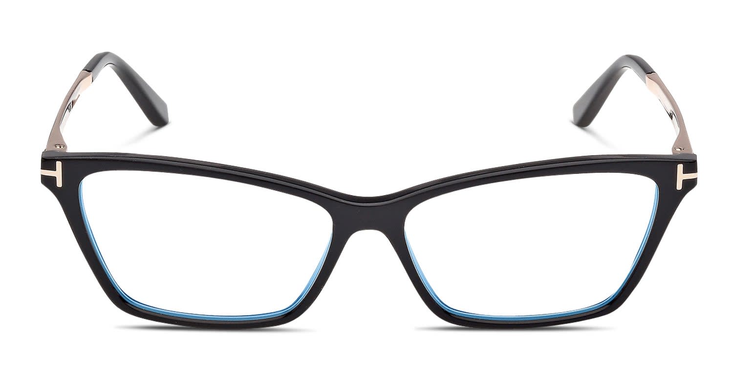 Tom Ford FT6135-B Black glasses - Black - Frontal View