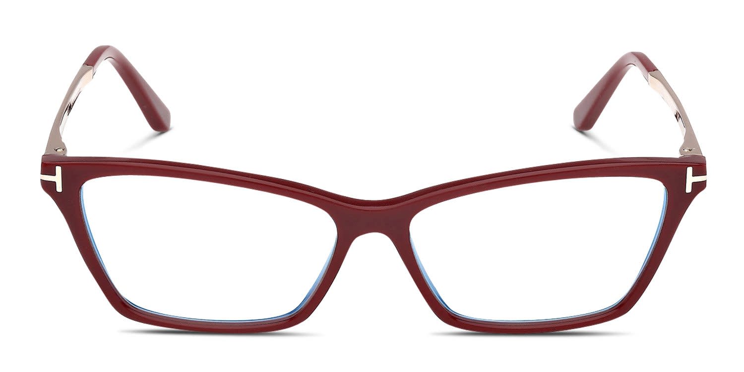 Tom Ford FT6135-B Red glasses - Red - Frontal View