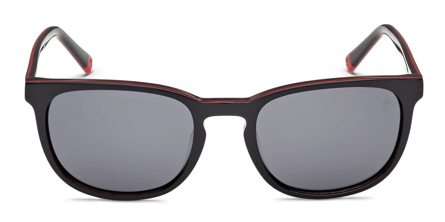 Timberland TB00074 Black, Gray glasses - Black / Gray - Frontal View