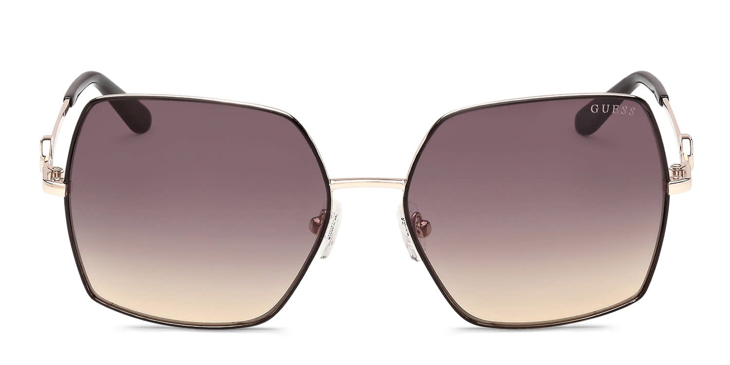 Guess GU00285 Black, Gray glasses - Black / Gray - Frontal View