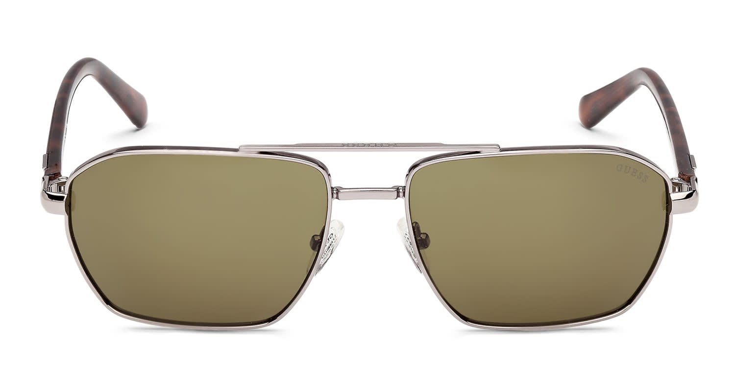 Sandro SD7016 gold frame with green lenses. Lenses provide 100% UV