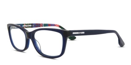Alexander McQueen McQ MQ0045O Blue glasses - Blue - Angle View
