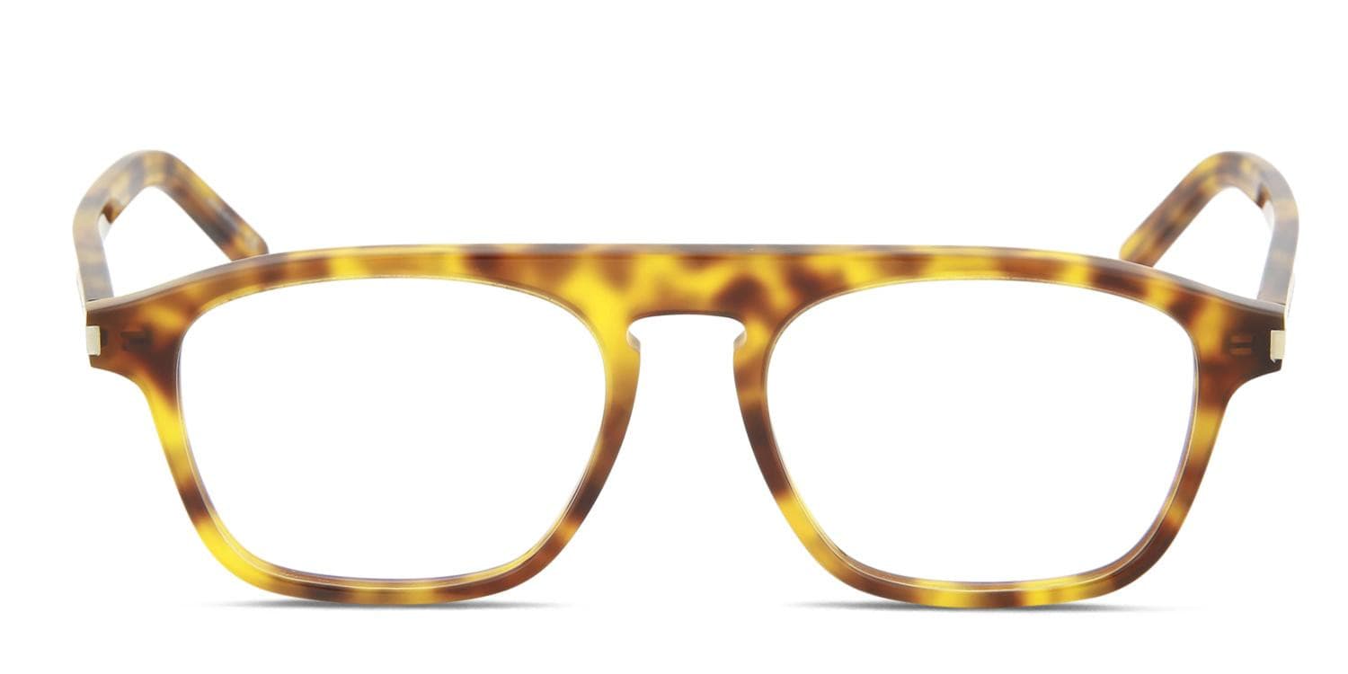 Saint Laurent SL 157 Tortoise/Yellow Eyeglasses | Includes 