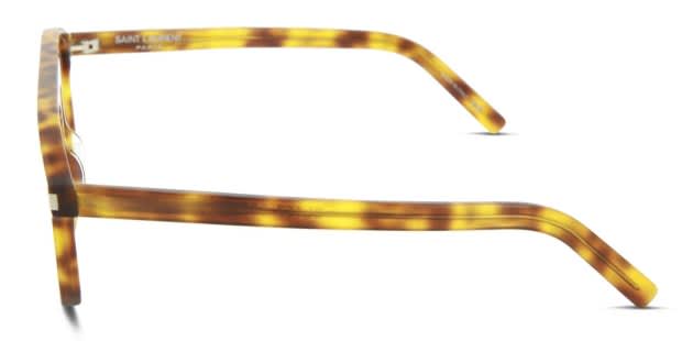 Saint Laurent SL 157 Tortoise/Yellow Eyeglasses | Includes  display picture 3
