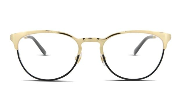 Gucci GG0134O Gold, Black Eyeglasses | Includes FREE Rx Lenses