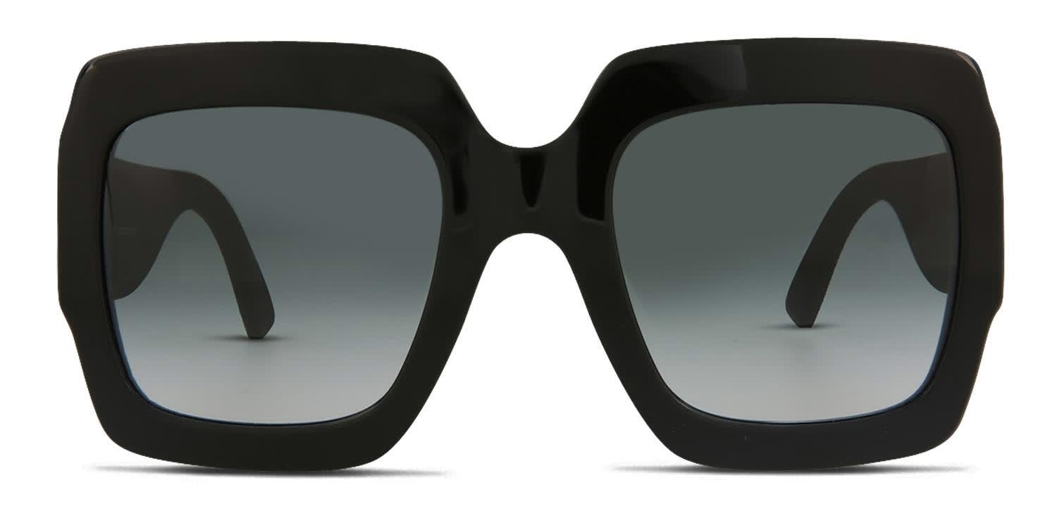 Gucci GG0102S Shiny Black, Glitter Prescription Sunglasses display picture 3