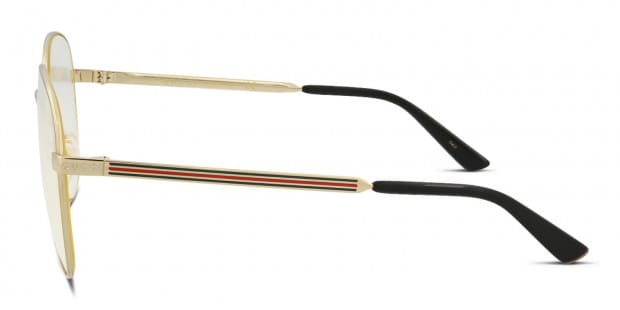 Gucci GG0138S Gold Prescription Eyeglasses