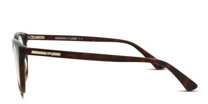 Alexander McQueen McQ MQ0115OP Brown, Tortoise glasses - Brown / Tortoise - Side View